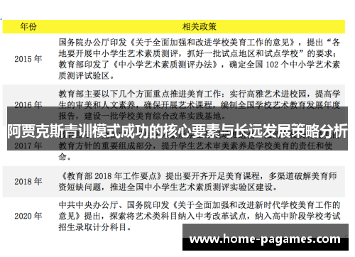 阿贾克斯青训模式成功的核心要素与长远发展策略分析